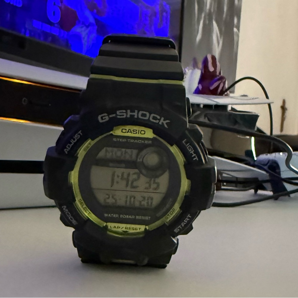 Casio G-Shock Black and Green Digital Watch